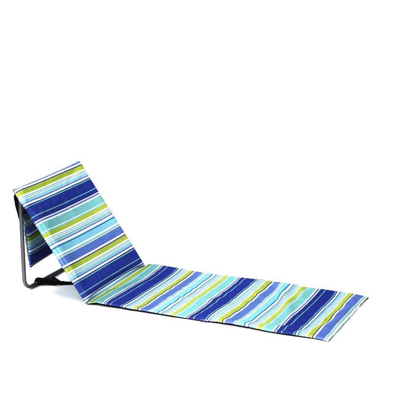 The Lakeside Collection Beach Lounger - Portable Folding Chair - Striped 1 Pieces, 1 of 9
