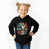 The Juniper Shop Mini Smiley Smile and Be Kind Aria Toddler Hoodie - 3 of 4