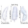 JDICTION 3PCS 3D Feather Silicone Molds - Epoxy Resin & Concrete Casting For Jewelry, Keychains, Wall Art & Holiday Decor - 2 of 4