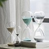 TopComfy Decorative Object Ferdinand 60 Minute Hourglass Set of 2 for Modern Home Decor, White, 7"*3.5"*10" - 2 of 4