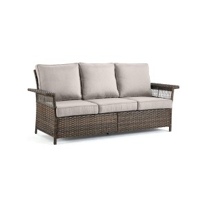 Chic Crate All Weather Rattan Wicker Patio Sofa - 1 of 4