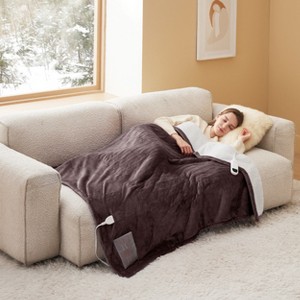 Bedsure Heated Blanket - Fast Heating Electric Blanket Soft Flannel Heated Throw Warm Gifts for Family - 1 of 4