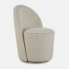 Jofran,Landon Mid-Century Modern Upholstered Swivel Dining Chair (Set of 2) - 2 of 4