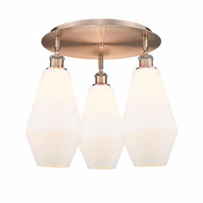 Cindyrella - 3 Light Flush Mount In Industrial Style-14.5 Inches Tall and 18.75 Inches Wide