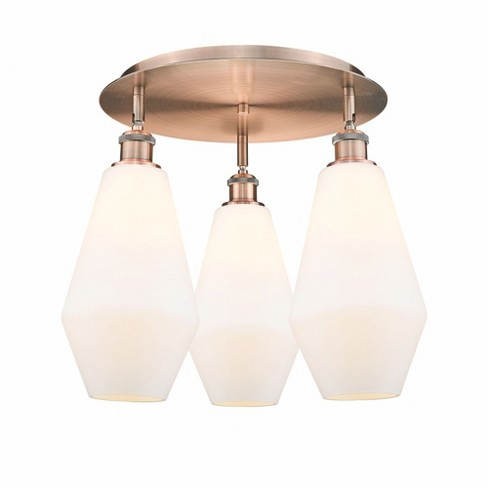 Innovations Lighting Cindyrella 3 - Light Flush Mount in  Antique Copper - image 1 of 1