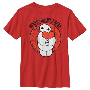 Boy's Big Hero 6 Valentine's Baymax Likes Hugs T-Shirt - 1 of 4