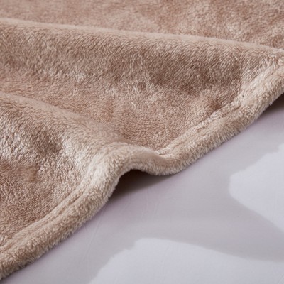 Twin Beige Ultra Soft Plush Fleece Blanket
