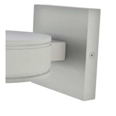 Black Aluminum and Iron Dimmable LED Outdoor Wall Sconce