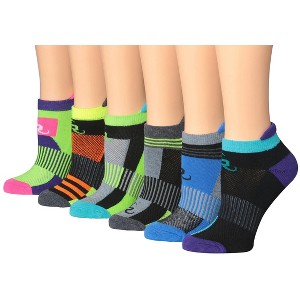 Tipi Toe Women's 6-Pairs Running & Athletic Tropic Volt Mix Patterned Performance Low Cut socks - 1 of 1