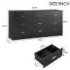 Okak Modern 8/9-Drawer Dresser with Gold Handles, Wide Bedroom Storage Chest for Living Room - 4 of 4
