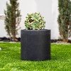 Rosemead Home & Garden, Inc. Weathered Concrete Outdoor Planter Pot Black - 3 of 4