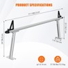 Truck Rack Ladder Rack - 71" Aluminum 800lb Capacity, No-Drill C-Clamps, Universal Fit for Pickup Beds, Powder Coated - 3 of 4