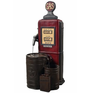 Teamson Home Outdoor Vintage Gas Station Waterfall Fountain - 1 of 4