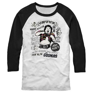 Men's The Goonies Chunk Truffle Shuffle Baseball Tee - 1 of 4