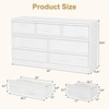 Jojoka 6/7 /8Drawer Dresser for Bedroom, Modern Double Dresser Organizer Large Storage, Wooden Chest of Drawers for Bedroom - 2 of 4