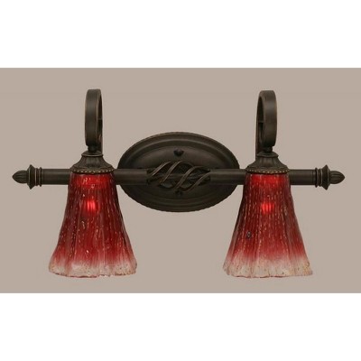 Toltec Lighting Elegante 2 - Light Vanity in  Dark Granite