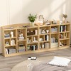 Kids 10-Cube Bookshelf & Toy Storage Organizer, Adjustable Shelf, Display Bookcase, Oak Color - 4 of 4