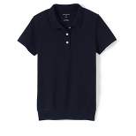 Lands' End School Uniform Big Kids Short Sleeve Banded Bottom Polo Shirt