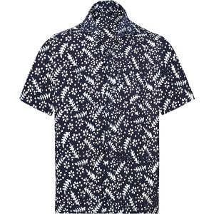 HAPPY BAY Men's Holidays Beach Stylish Button Down Shirt For Men Short Sleeve Summer Vacation Aloha Tops Tropical Shirts - 1 of 4