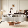 106.3'' Chenille Oversized Curved Modular Bone-Free Cloud Sectional Sofa with 6 Pillows, Deep Seat and No Assembly Required - 4 of 4