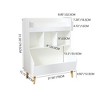 Ruvalino Decorative Bookshelf Kids Toy Storage Organizer with Bookshelf for Montessori Playroom, White, 27.6"*15.8"*36.2" - 3 of 4