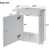 16" Bathroom Vanity with Sink Combo, Modern Bathroom Vanity Cabinet with Soft-close Doors, Wall Mounted Bathroom Cabinet Set Floating Vanity Sink - 2 of 4