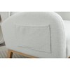 Teddy Fabric Rocking Chair with Ergonomic Backrest and Side Pocket for Living Room, Bedroom - 4 of 4