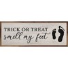 Kendrick Home Trick Or Treat Smell My Feet Wall Art Whitewash - 2 of 4