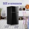 2.2 Cu.Ft Small Refrigerator with Freezer Dorm Mini Fridge - 3 of 4