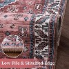 Vintage Area Rug Small Entryway Rug Indoor Non-Slip Doormat Washable Stain Resistant Floor Carpet Boho Accent Rug - 4 of 4