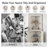 Corner Cabinet, Freestanding Corner Shelf w/2 Doors & 2 Shelves, Bathroom Corner Storage Cabinet for Bathroom, Living Room, Bedroom or Kitchen - 4 of 4