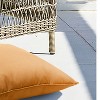 Outdoor Decor by Commonwealth Solid Olefin Textured Outdoor Pillow Cover 18" x 18" Mustard (Cover Only) - 3 of 4