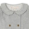 Girls' Organic Double Breasted Flannel Dress with Collar, Kids - 2 of 3