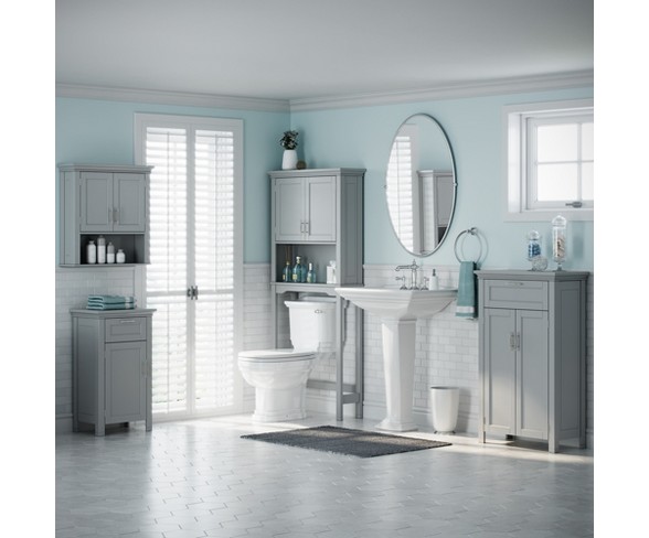 Somerset Collection - Single Door Floor Cabinet - Gray - RiverRidge&#174;