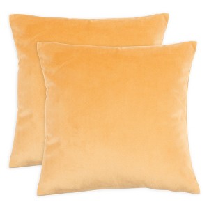 KAF Home Velvet  Set of 2 Pillow Covers - 16" x 16" - 1 of 2