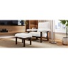 Vynxaria U-Can Modern Accent Chair with Ottoman, Mid Century Lounge Chair with footrest, Comfy Fabric Armchair Upholstered Set - 3 of 4