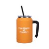 Five Nights At Freddy's Freddy Brown 30 Oz Double Wall Stainless Steel Tumbler With Handle - 4 of 4
