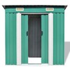 VidaXL Garden Shed Green Metal 74.8"x48.8"x71.3" - 2 of 4