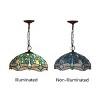 Chloe Lighting CH3T524GD16-DP2 Dragonfly Copper-Foiled Dark Bronze Ceiling Pendant Fixture - 4 of 4