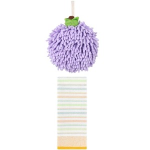 REGALWOVEN Soft Absorbent Hand Towels for Bathroom Kitchen Hotel Gym 6" x 6"/13" x 27" 2 Pcs - 1 of 4