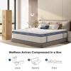 QingMoon Mattress, Medium Firm Hybrid Mattress in a Box, with Memory Foam and Individually Pocket Innerspring for Cooler Sleep and Pressure Relief - 3 of 4