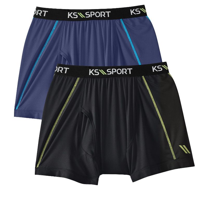 KingSize Men's Big & Tall KS Sport Performance Boxer Brief 2-Pack, 1 of 2