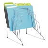 Fellowes Wire Step File, 8 Sections, Letter to Legal Size Files, 10.13" x 12.13" x 11.81", Silver - 2 of 4