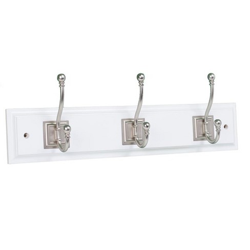 Wall Hook Shelf With Beading - White - Cloud Island™ : Target