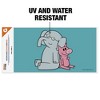 Hidden Pigeon Elephant Piggie Automotive Bumper Sticker - 2 of 4