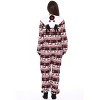 Just Love Womens One Piece Winter & Christmas Character Adult Bodysuit Hooded Pajamas - 4 of 4