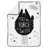 Lambs & Ivy Star Wars Millennium Falcon Baby Blanket - White - image 2 of 4