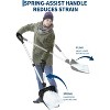Ergonomic Snow Shovel – 18" Wide Lightweight Snow Pusher with Assisted D-Ring Handle, Durable Aluminum Edge - 4 of 4