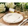 Juvale 50 Pack Gold Star Party Napkins - Disposable White and Gold Dinner Napkins for Birthday, Graduation (3-Ply, 4x8 In) - 3 of 4
