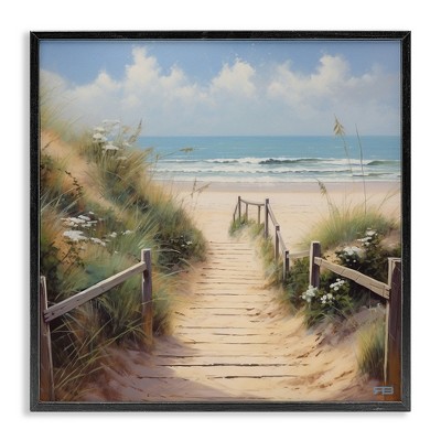 Stupell Industries Sandy Path to Beach, 12" x 12"